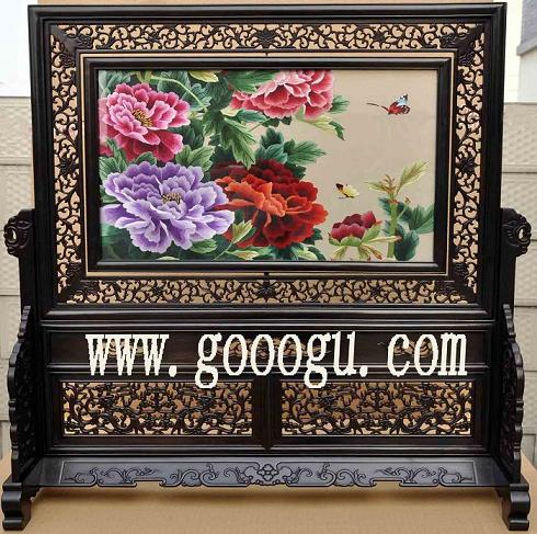 蘇州刺繡（蘇繡），雙面繡擺件，高檔手工雙面繡